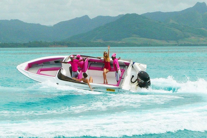 Supplier photograph for All inclusive SPEEDBOAT FULL DAY to ILE AUX CERF & GRSE WATERFALL