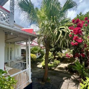 Garden and balconies at Pension Ciel d'Eté in Port Mathurin, Rodrigues