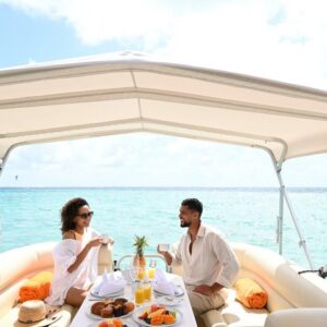 Supplier photograph for Private 5 Island Pontoon Boat Cruise with Lunch & Drinks